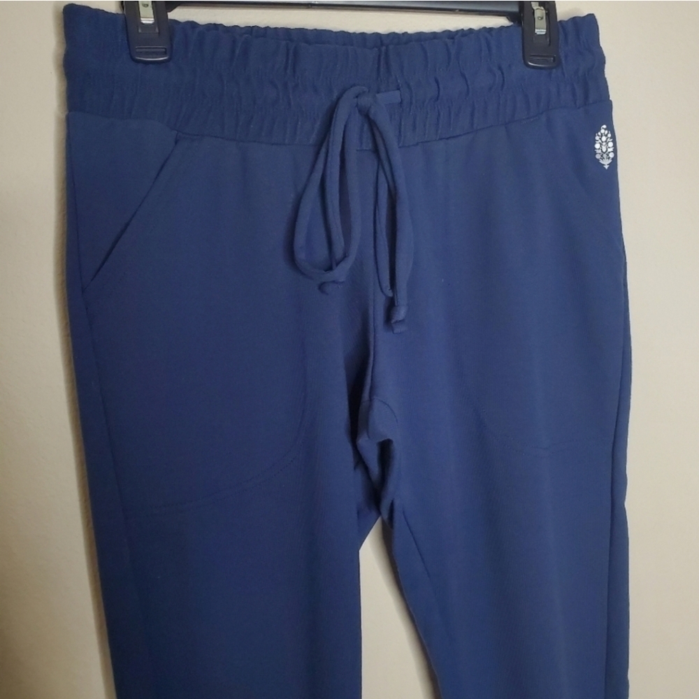 Free People Movement Sunny Navy Blue High Rise Jogger Sweatpants - Picture 4 of 9